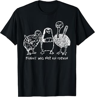 Flight was Not an Option Funny Flightless Birds Vintage T-Shirt