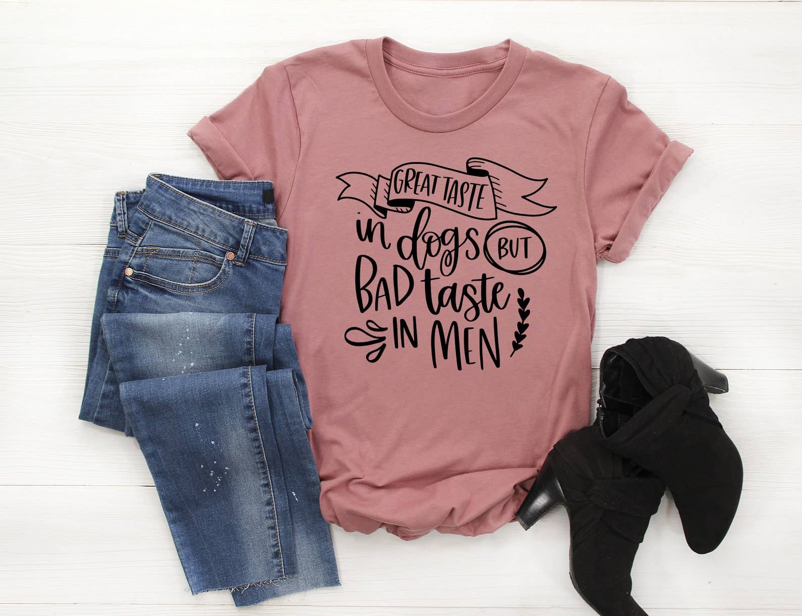 Great Taste in Dogs But Dad Taste in Men T-Shirt Hoodie, Sweatshirt | PodTeesHub.com