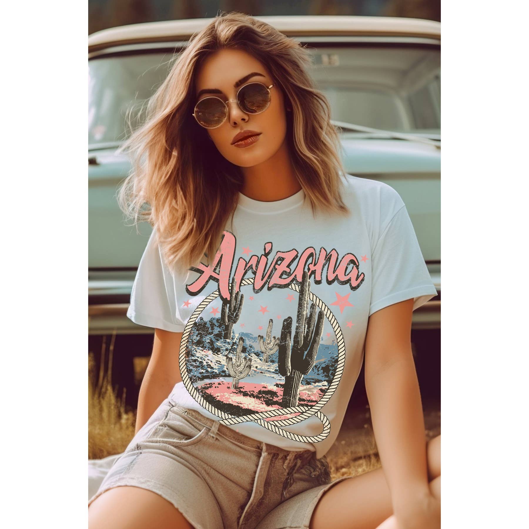 Arizona Women Relaxed Fit Cotton T-Shirt Hoodie, Sweatshirt | PodTeesHub.com