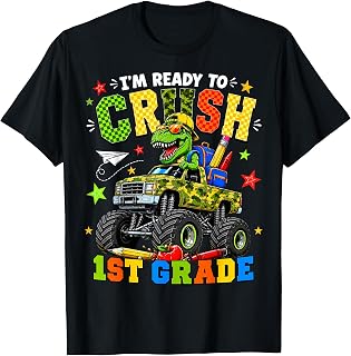 I'm Ready to Crush 1st Grade First Day of First Grade Boys T-Shirt