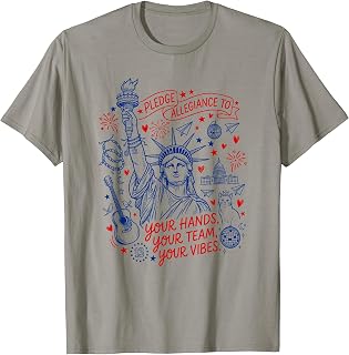 Pledge Allegiance to Your Team Your Vibes Quote T-Shirt