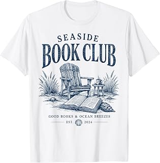 Seaside Book Club Vintage Beach Reader T-Shirt