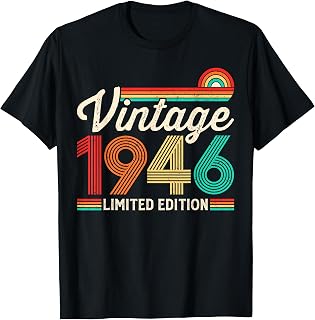80 Years Old Vintage 1946 Limited Edition 80th Birthday T-Shirt