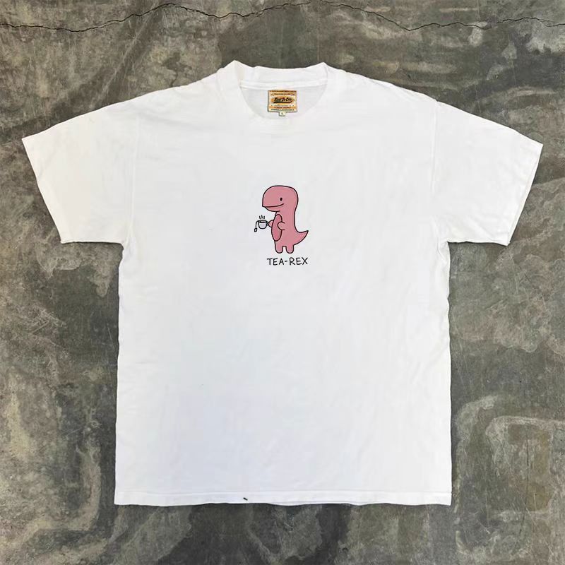 Vintage Dinosaur Pattern Casual Retro White T-Shirts, Hoodie, Sweatshirt