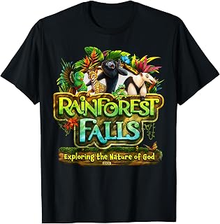 VBS 2026 Rainforest Falls Exploring The Nature of God Kids T-Shirt