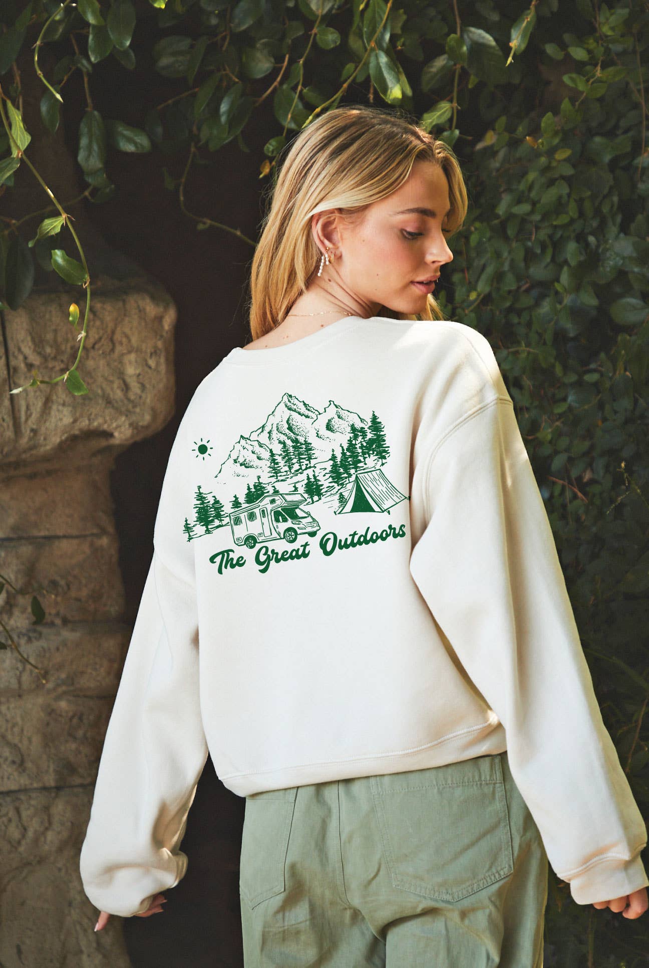 Happy Camper Mid Graphic Sweatshirt T-Shirts, Hoodie | PodTeesHub.com