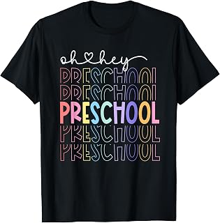 Back to School Oh Hey Preschool Teachers Women Student T-Shirt