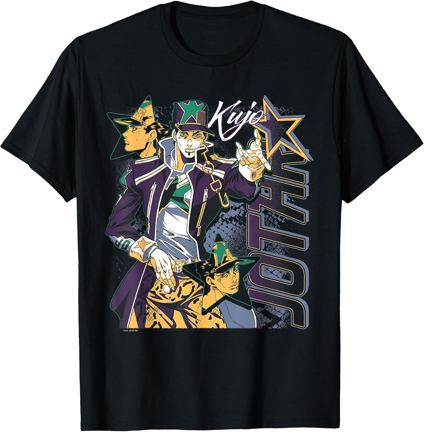 Kujo Jotaro Star Collage Anime T-Shirt