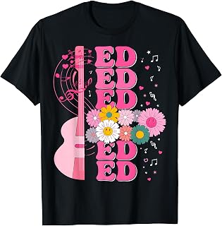 Girl Retro ED First Name Personalized Groovy 80's T-Shirt