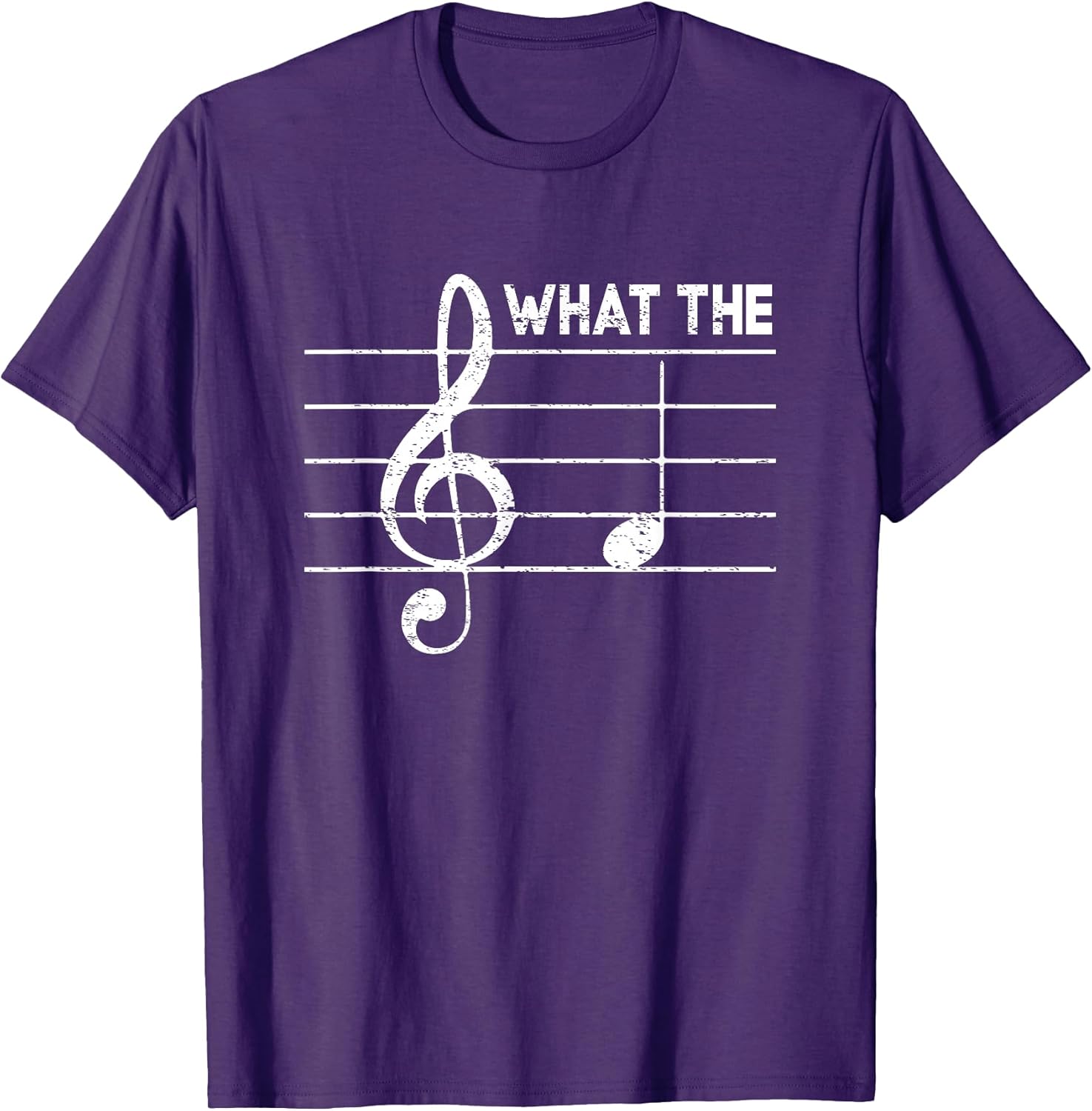 What-The F Musical Note Humor Adult Slang Word Music Lover T-Shirt