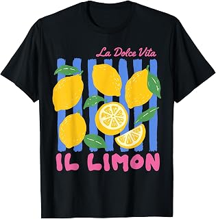 La Dolce Vita Lemon Il Limon Summer Fruit Farmers Market T-Shirt