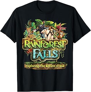 VBS 2026 Rainforest Falls Nature of God Bible School Camp T-Shirt