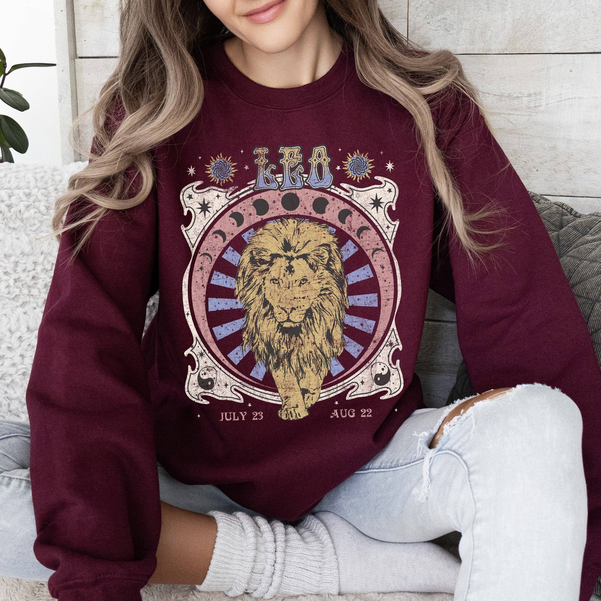 Leo Zodiac, Astrology, Horoscope Sweatshirt T-Shirts, Hoodie | PodTeesHub.com