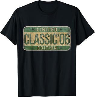 Classic 2006 20th Birthday Car Plate Design 20 Years Old T-Shirt