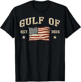 Gulf of USA America Retro Flag USA Beach T-Shirt T-Shirt