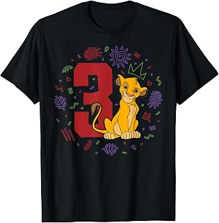 The Lion King Simba Boy's 3rd Birthday 3 Year Old T-Shirt