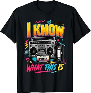 I Know What This is Retro 80's Throwback Party Funny T-Shirt