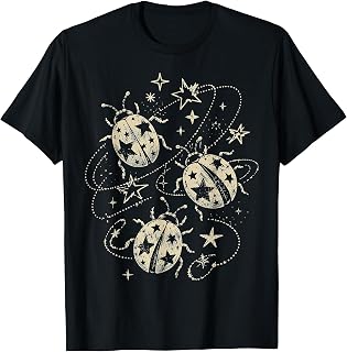 Y2K Ladybug Stars Grunge Vintage Insect Gifts Men Women Kid T-Shirt