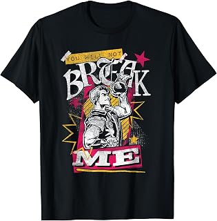 DCC You Will Not Break Me Distressed Carl Scrapbook Graphic T-Shirt