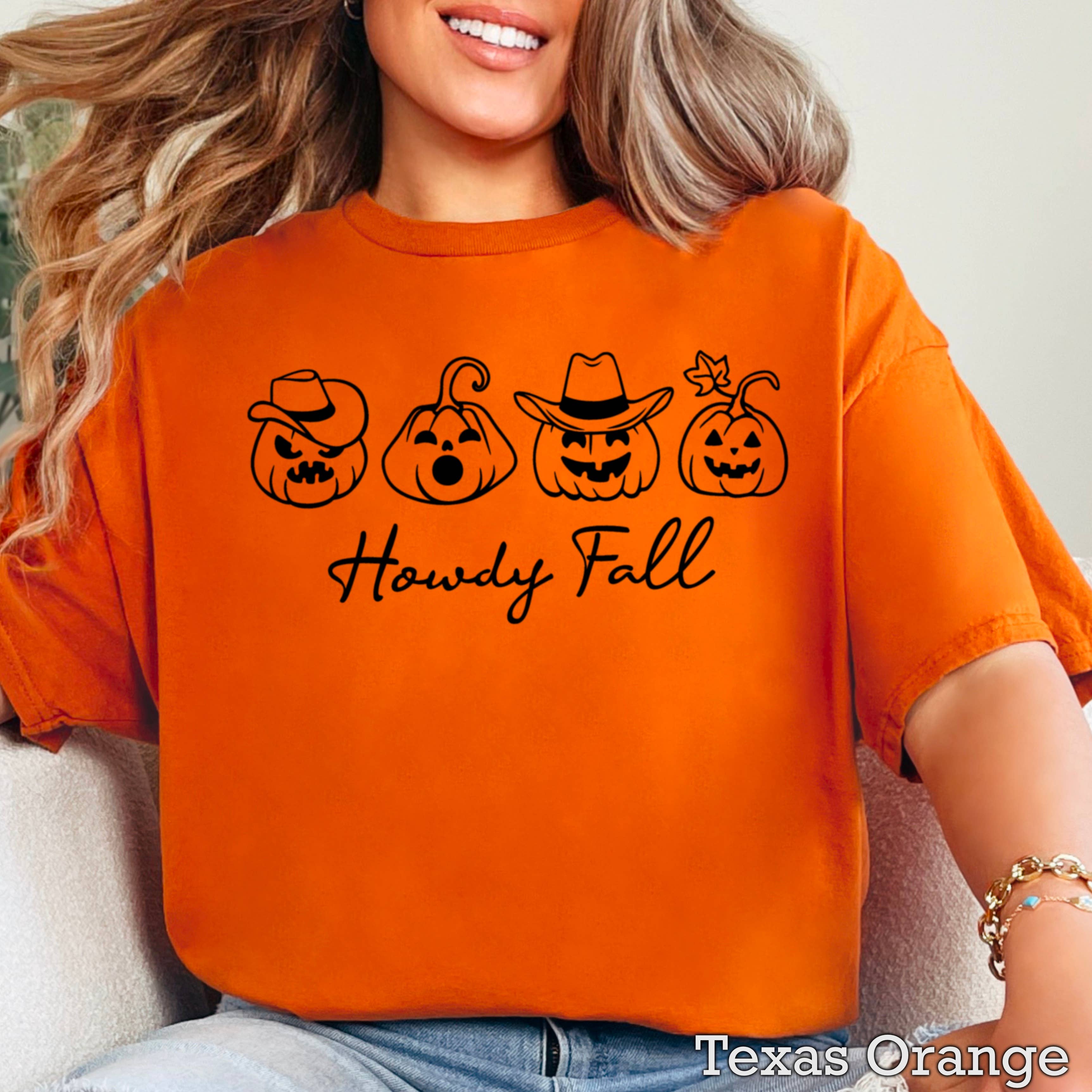 Howdy Fall Western Fall Women’S Graphic Tee | Gildan Hoodie, Sweatshirt | PodTeesHub.com