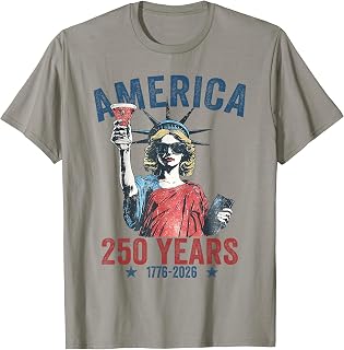 250th Anniversary USA Women Funny 4th July America 250 Years T-Shirt
