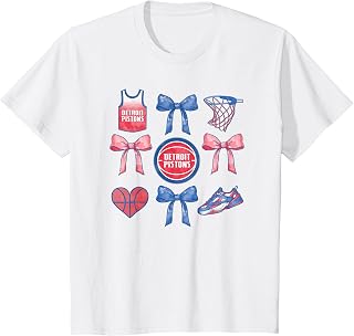 NBA Detroit Pistons Bow Grid T-Shirt