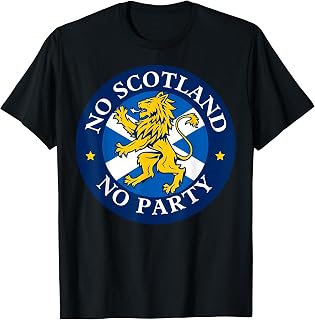 No Scotland No Party 2026 with Flags T-Shirt