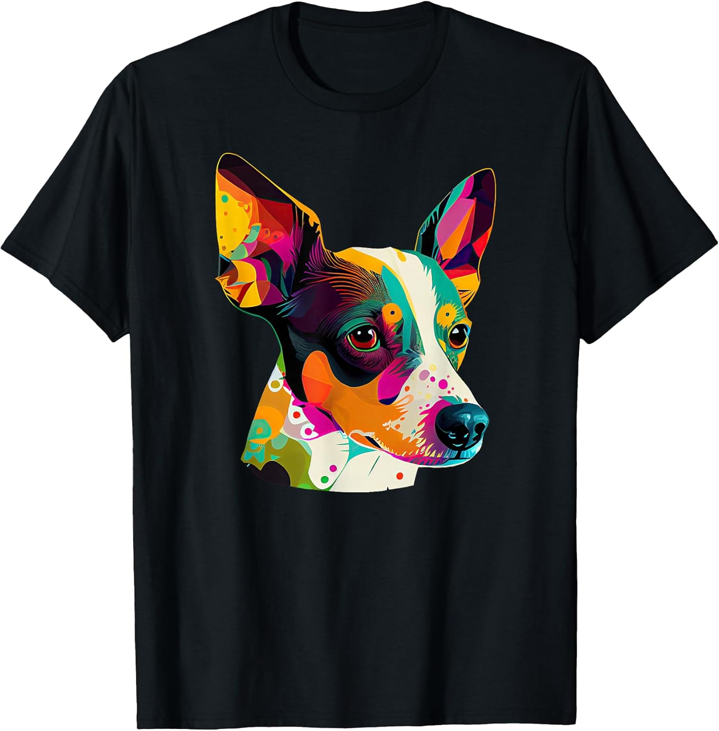 Rat Terrier Lover Pop Art Rat Terrier Dog T-Shirt