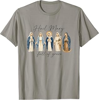 Hail-Mary Full of Grace Virgin Mary Lady of Guadalupe Women T-Shirt