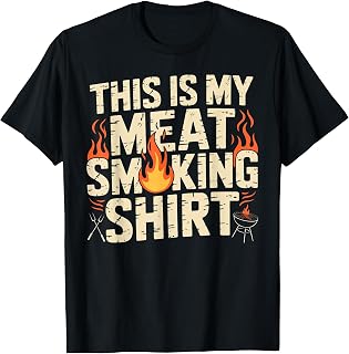 This is My Meat Smoking Shirt Funny Grilling Pitmaster BBQ T-Shirt