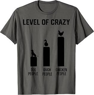 Funny Level of Crazy Chicken T-Shirt