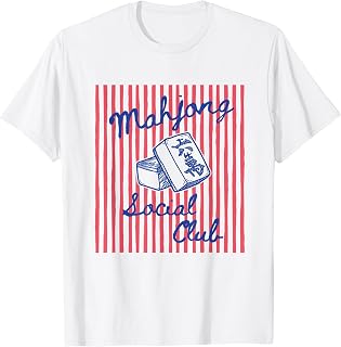 Mahjong Social Club Funny Mahjong Player Group Mahj Lover T-Shirt