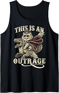 Goddammit Donut This is an Outrage Princess Cat Meme Tank Top