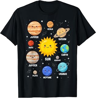 Solar Planet System Space Planets Astronomy Space T-Shirt