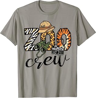 Safari Zoo Crew Zookeeper Squad Matching Men Women Kids T-Shirt