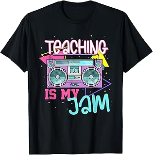 Teaching is My Jam Funny Retro Teacher Back to School Women T-Shirt