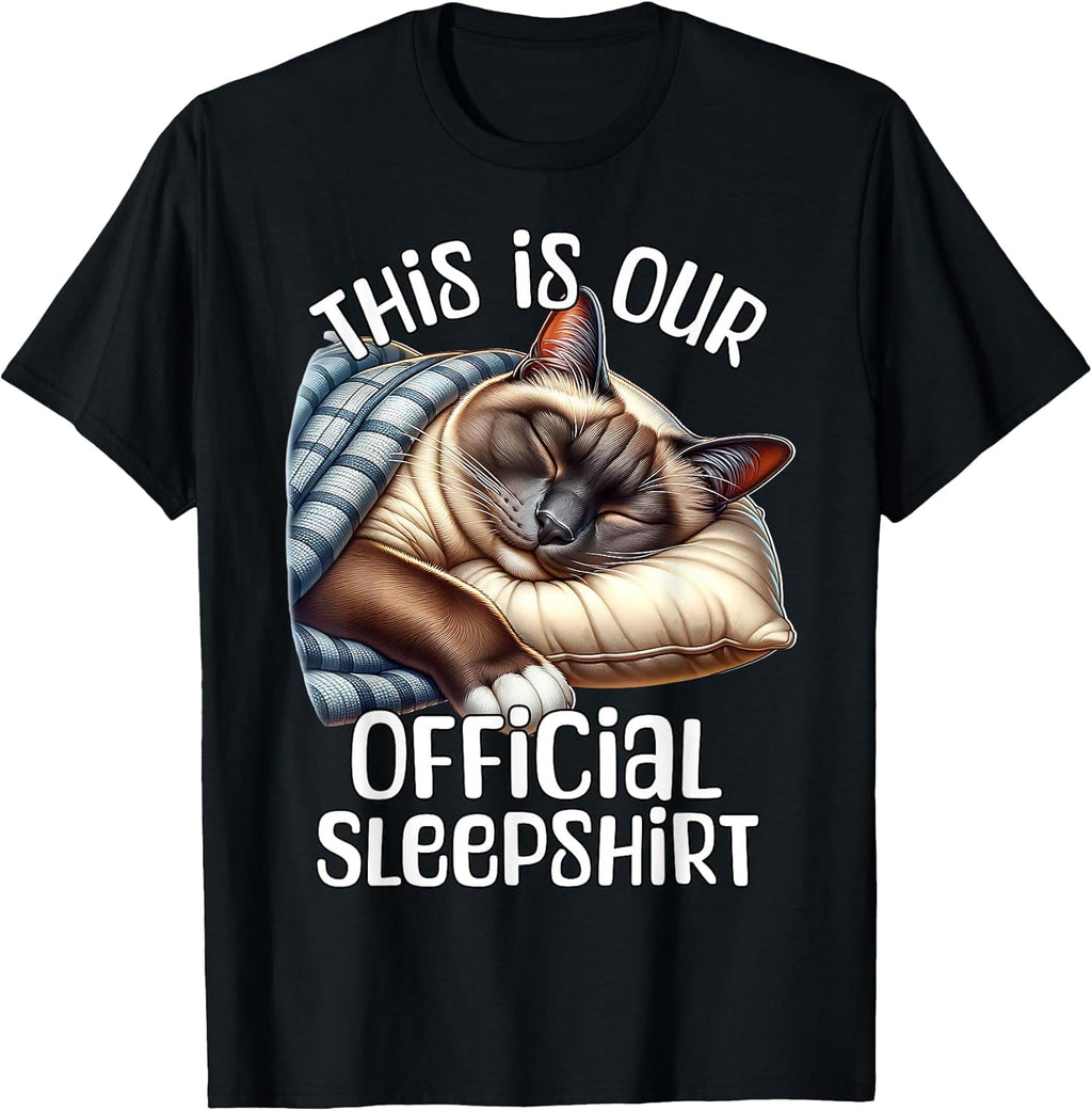 Siamese Cat Pajama For Cat Lover Siamese Cat T-Shirt