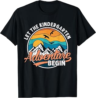 Let The Kindergarten Adventure Begin Back to School Funny T-Shirt