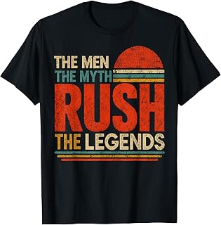 Retro The Men The Myth Rush Legends Men Women Kids Vintage T-Shirt