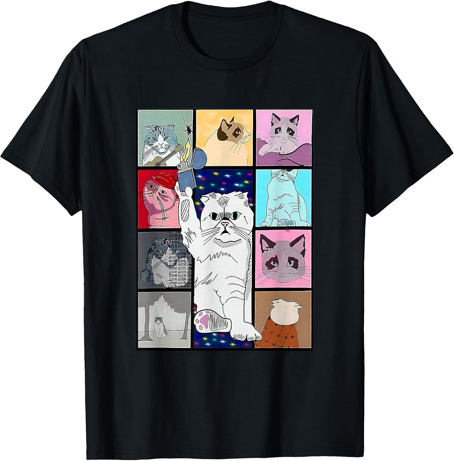 Cute Cat Purring in My Lap Cause It Loves Me Cat Lover T-Shirt