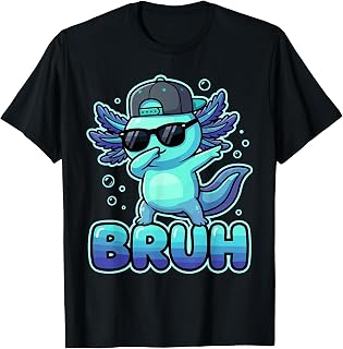 Funny Axolotl Design for Boys Kids Men Axolotl Lovers T-Shirt