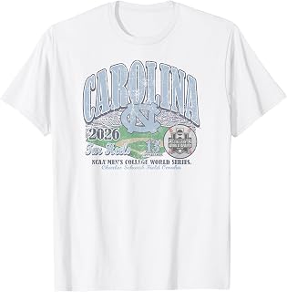 North Carolina Tar Heels College World Series 2026 Baseball T-Shirt