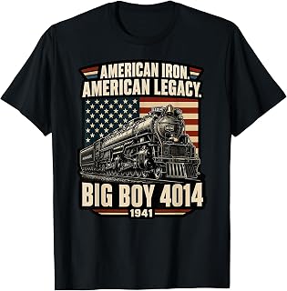 Big Boy 4014 Steam Locomotive Vintage American Railroad T-Shirt