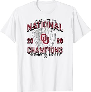 Oklahoma Sooners National Champs 2026 Baseball CWS White T-Shirt