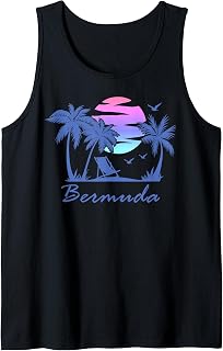 Bermuda Beach Vacation Cruise Trip Souvenir Tank Top