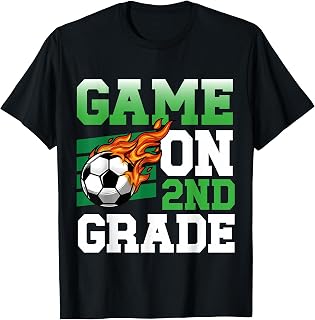 Funny Game On 2nd Grade Soccer Player Back to School Kids T-Shirt