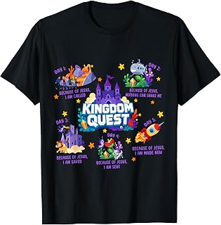 Vbs Kingdom Quest 2026 Vacation Bible School Church Camp T-Shirt