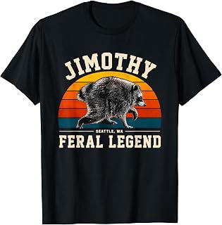 Jimothy Raccoon Seattle Feral Legend Meme T-Shirt