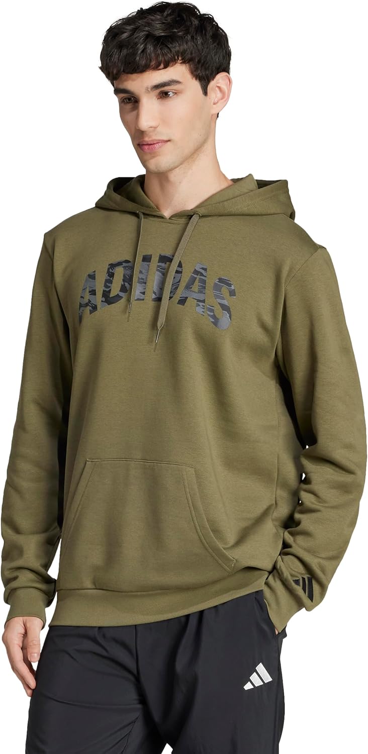 Men's Size Codes Camouflage Linear Graphic Hoodie