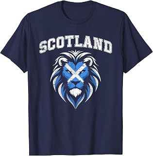 Scotland Lion Flag Vintage Men Women Kids T-Shirt